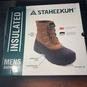 Staheekum Mens Insulated Snow Boots Size 10